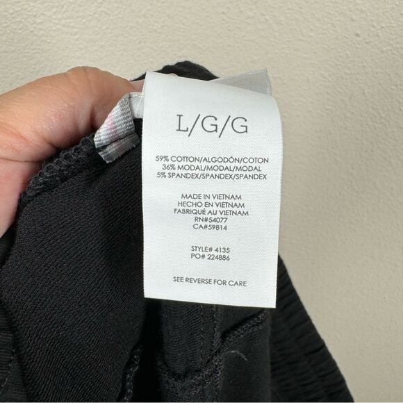 Cabi 4135 Black Veranda Lounger Pants High Waist Relaxed Fit Jogger Large - Picture 6 of 7